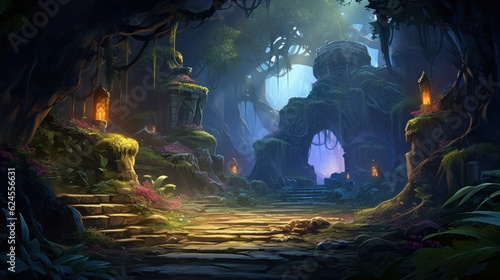 Role Playing Game Landscape with secret unknown places Artwork