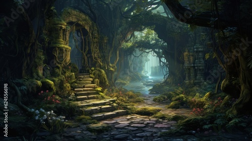 Role Playing Game Landscape with secret unknown places Artwork