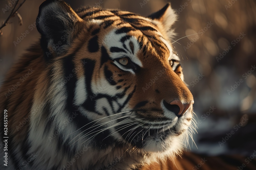 Obraz premium Siberian tiger( P. t. altaica) , also known as Amur tiger