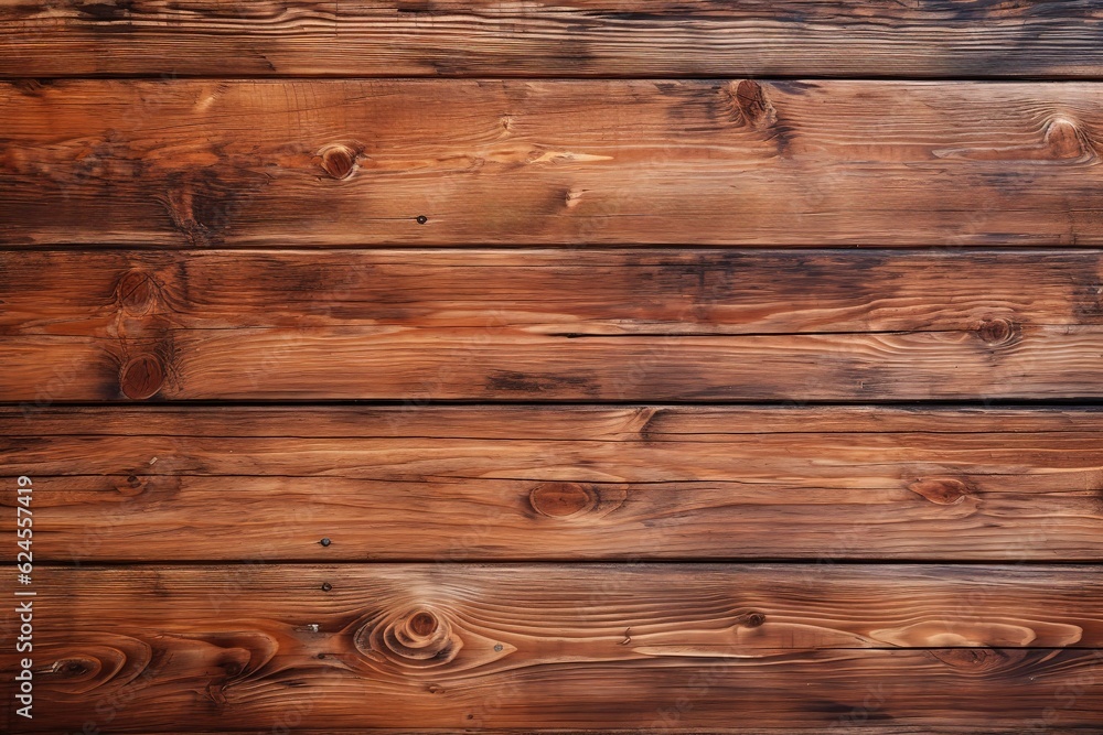 Naklejka premium Wood banner background. Top down view. Old brown wood texture background of tabletop seamless. Wooden plank vintage of table board nature pattern are surface grain hardwood floor rustic
