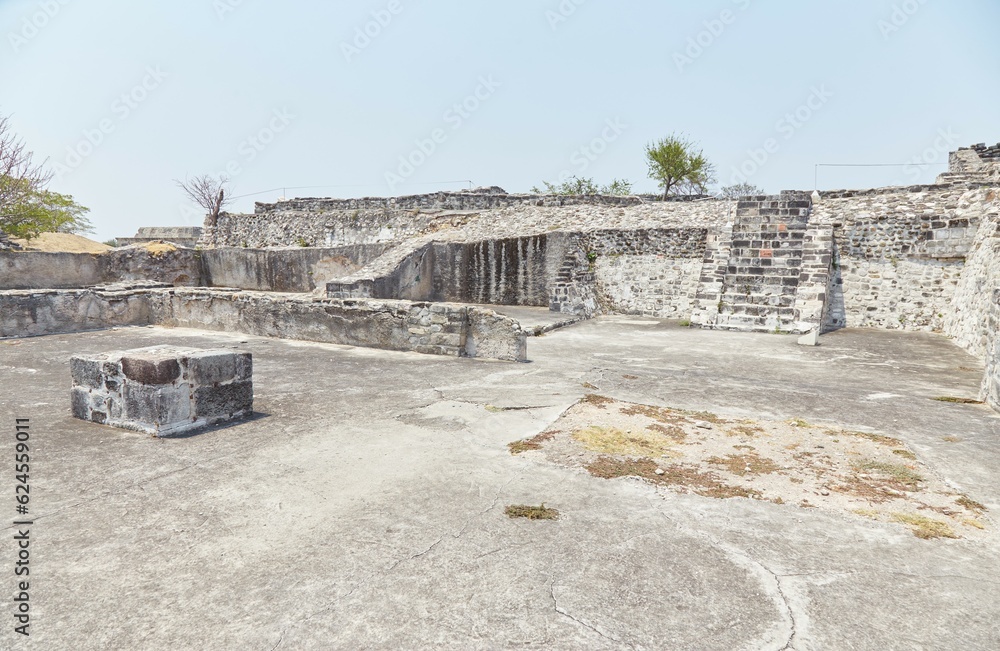 The ancient city of Xochicalco, Morelos is a rare example of a Mayan city in central Mexico