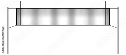 front view volleyball net icon