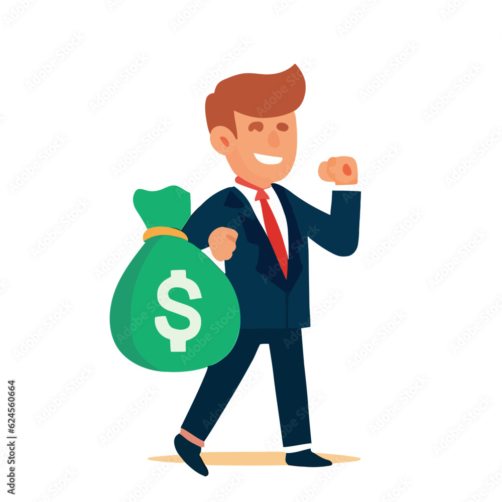 Finance Professional Vector, Businessman Illustration for the Financial Sector Finance Professional Vector, Businessman Illustration for the Financial Sector