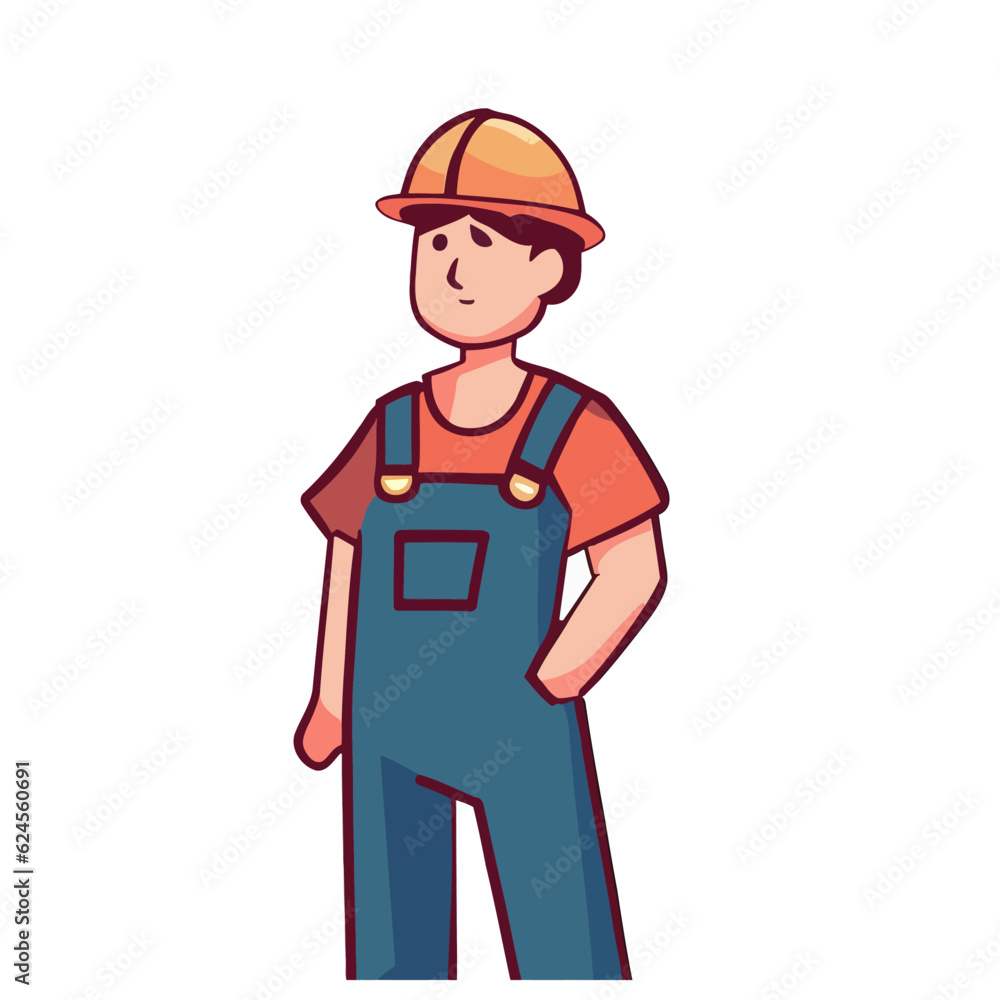 male worker vector image ,worker vector illustration