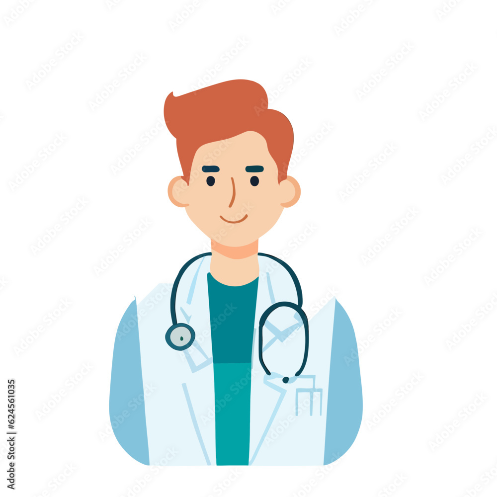 Male Doctor Vector, Professional Physician Illustration for the Medical Industry Male Doctor Vector, Professional Physician Illustration for the Medical Industry