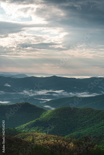 Photography Sunrise over the north georgia mountains