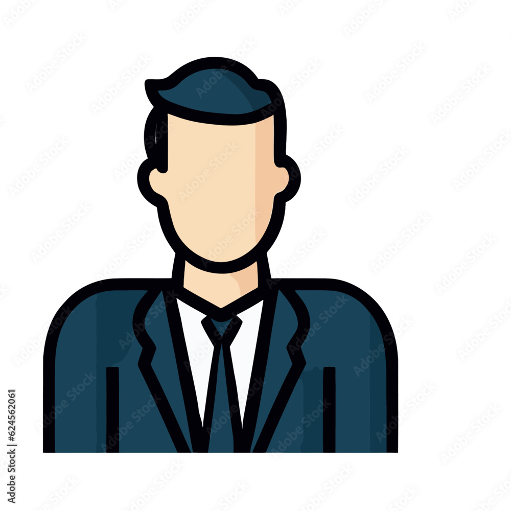 Vector of a Male Lawyer, Knowledgeable Lawyer Illustration for Legal and Justice Concepts