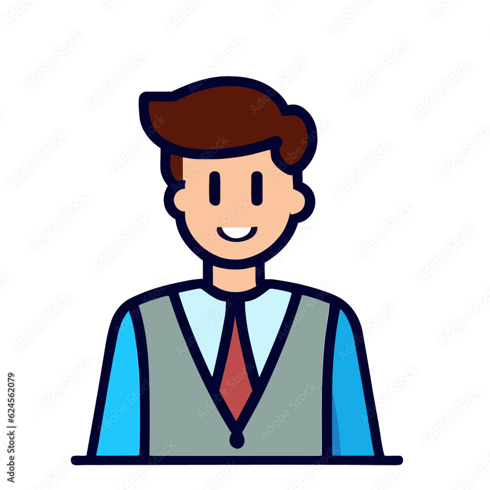 Vector of a Tour Guide, Professional Tour Guide Illustration for Travel and Tourism Concepts