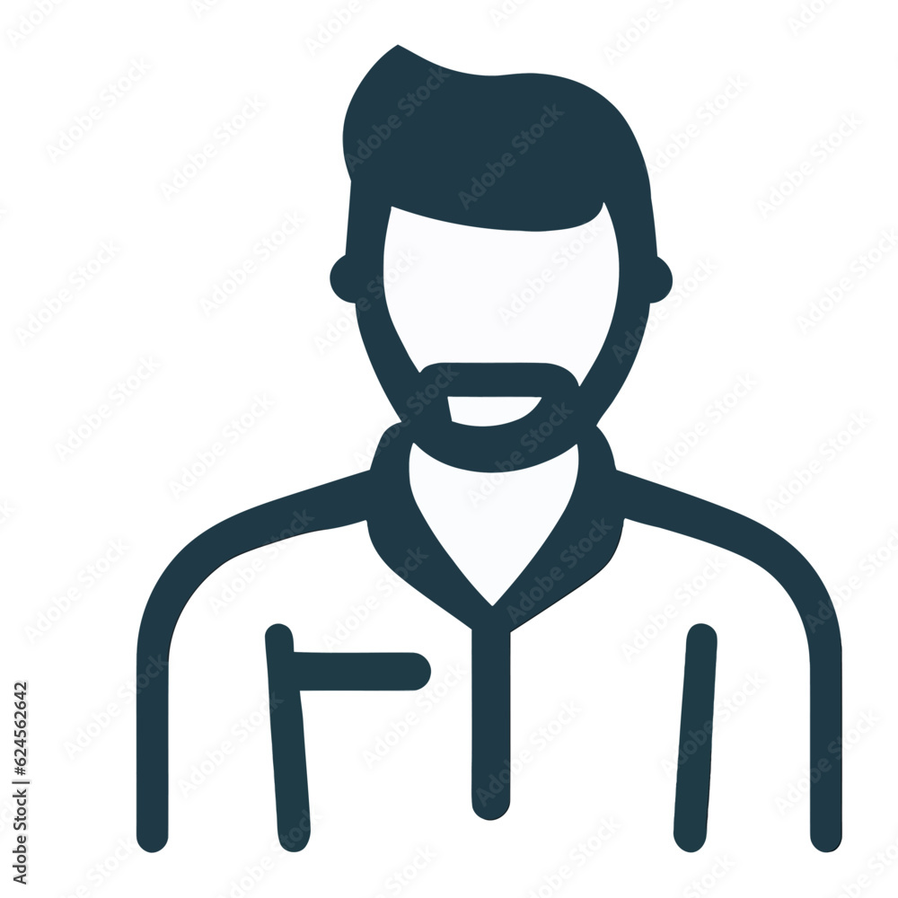 Man Profile Vector, Professional Male Portrait Illustration for Avatar Designs Man Profile Vector, Professional Male Portrait Illustration for Avatar Designs