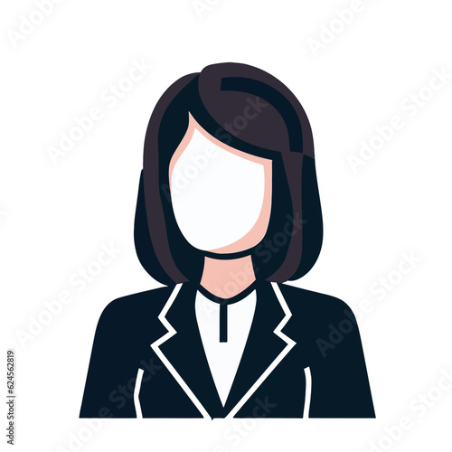 Vector of a Female Hotel Manager, Simple Vector Illustration for Hotel Management and Hospitality © Babu