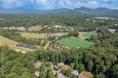 drone mountain neighborhood views