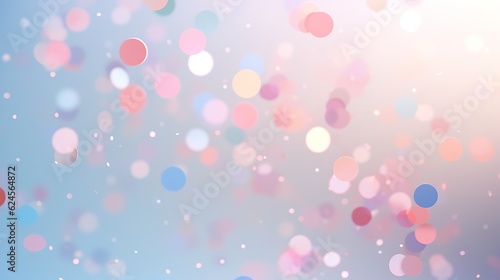 Bokeh confetti in the air background in soft colors