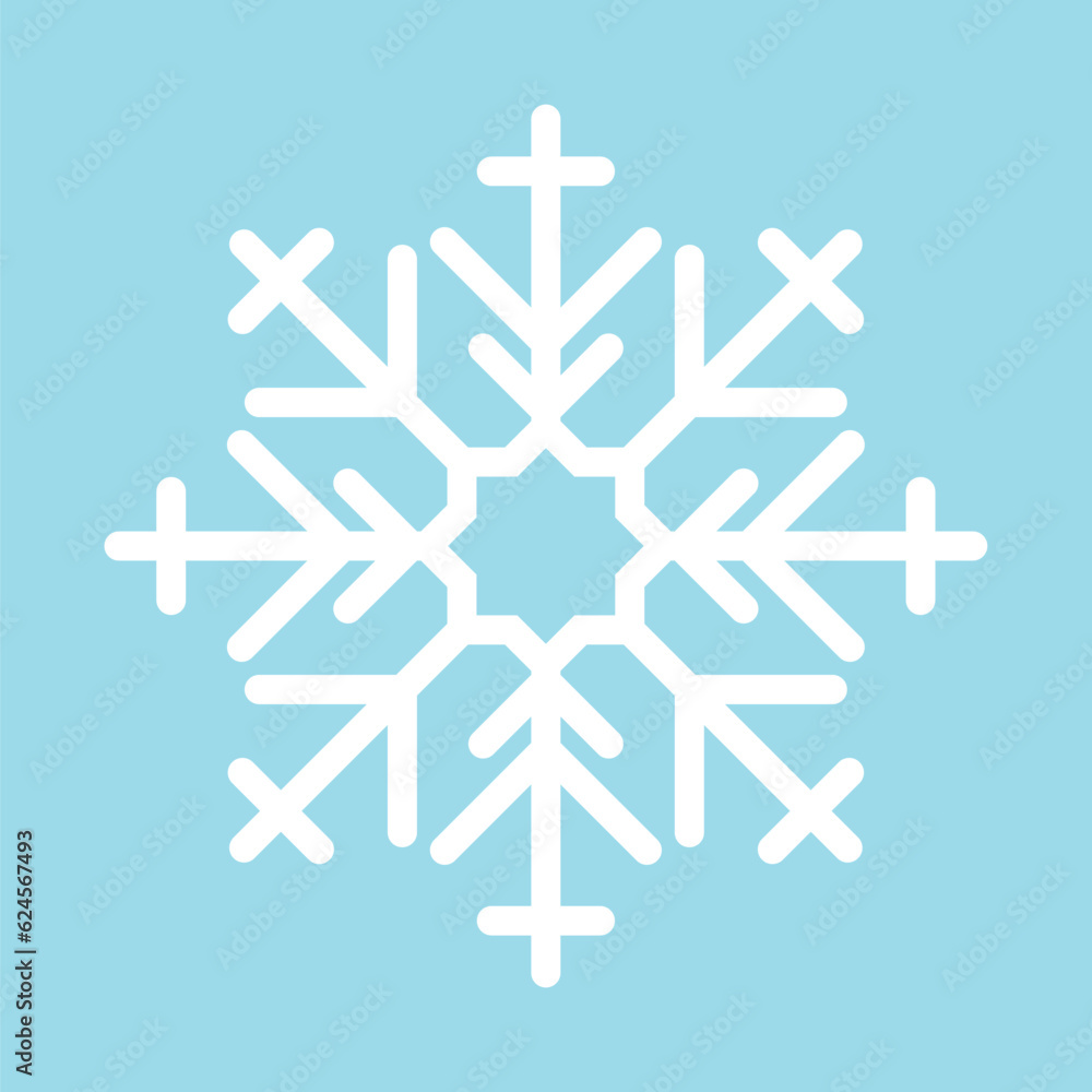 snowflake on a blue background snowflake on a blue background