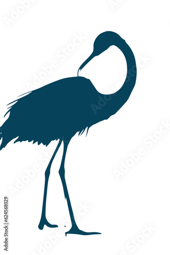 illustration of a stork