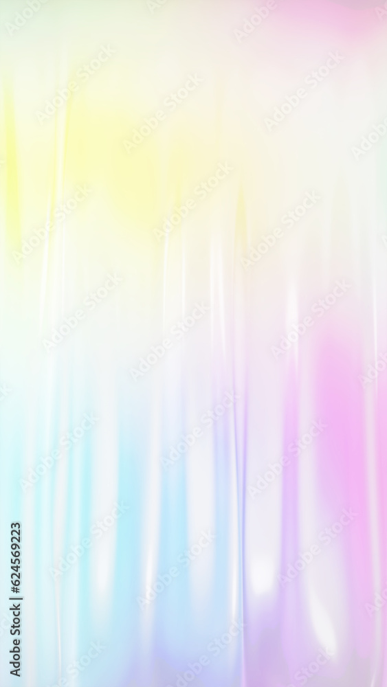 Obraz premium 輝くカラフルな布。ドレープ。（縦長）