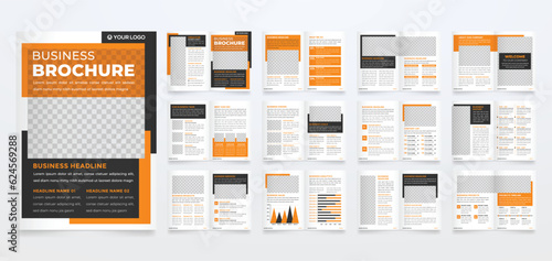 minimalist brochure template with modern concept and minimalist layout use for business profile and product catalog