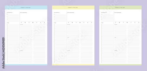 Today the day planner (Spring)