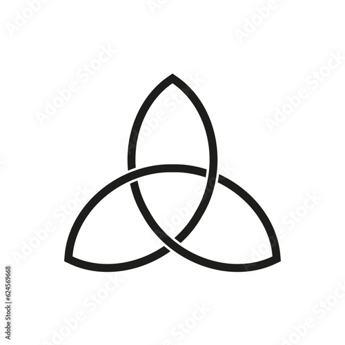 Celtic trinity knot symbol. Vector illustration. EPS 10.