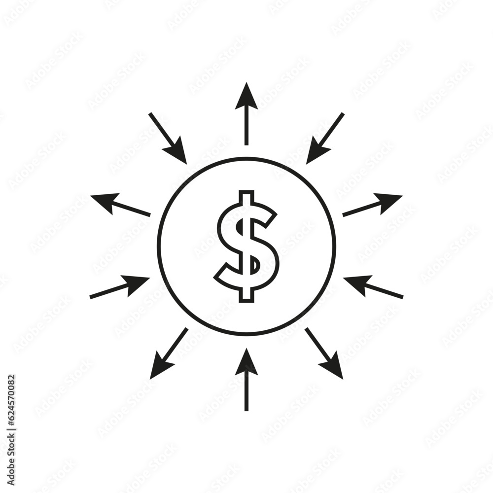Cash flow icon. Money currency flow, inflow, outflow icon. Business economy activity icon. Vector illustration. EPS 10. Cash flow icon. Money currency flow, inflow, outflow icon. Business economy activity icon. Vector illustration. EPS 10.