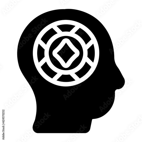 gambler glyph icon