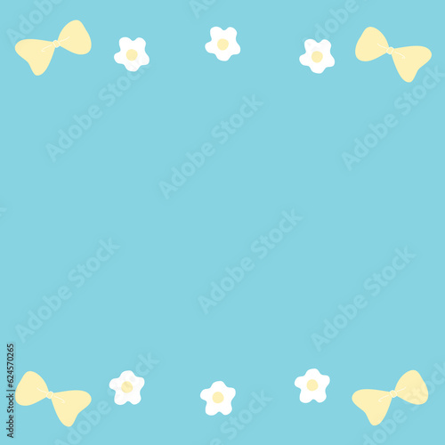 frame of flowers