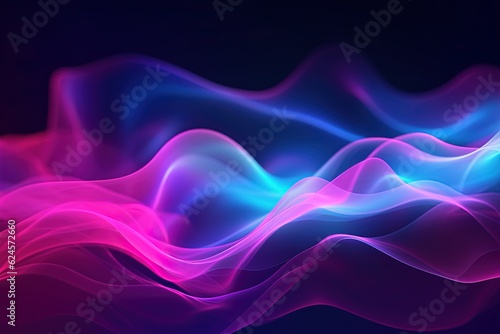 abstract futuristic background with pink blue glowing neon moving high speed wave lines and bokeh lights. Data transfer concept Fantastic wallpaper