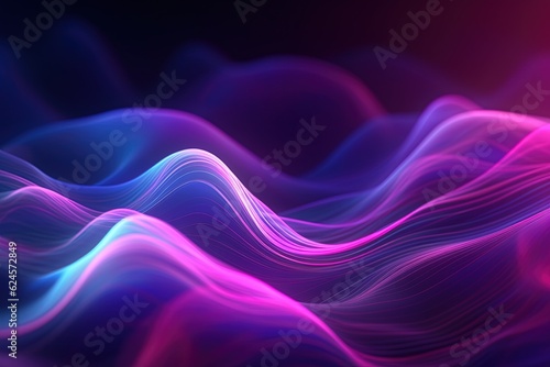 abstract futuristic background with pink blue glowing neon moving high speed wave lines and bokeh lights. Data transfer concept Fantastic wallpaper