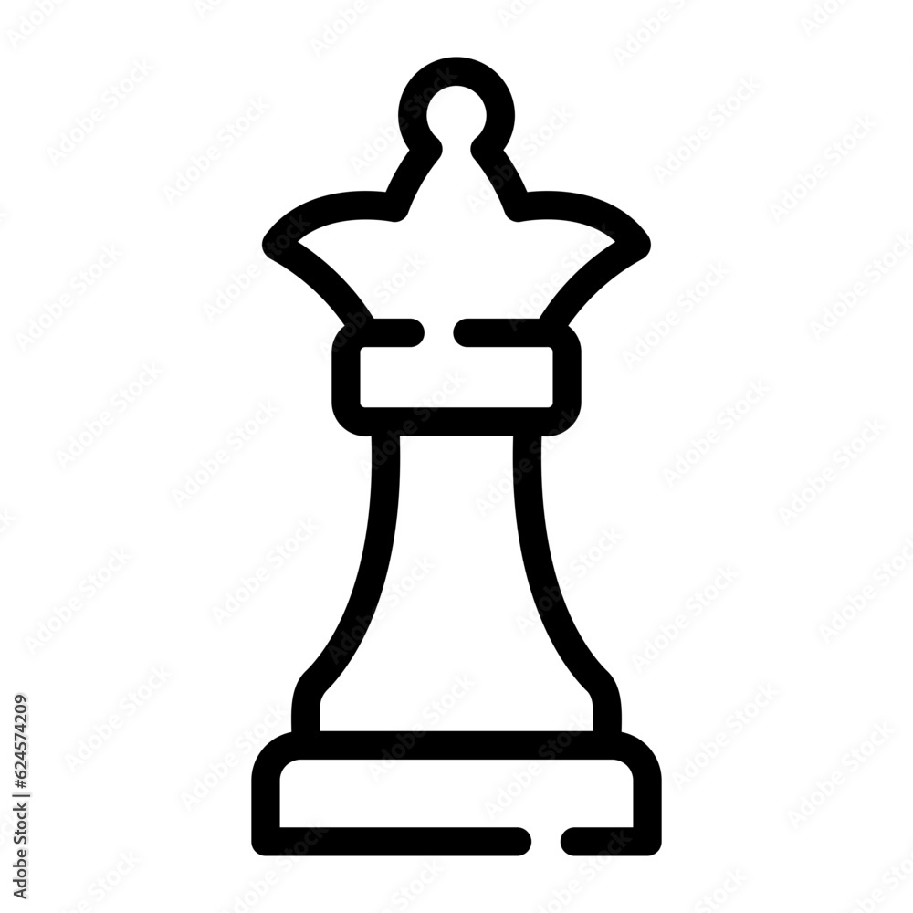 Obraz premium chess Line Icon
