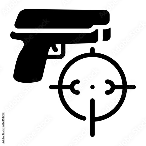 shooting game Solid icon