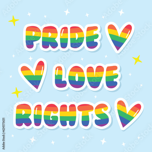 Pride rainbow lettering text writing pattern freedom love heart homo colors flag parade lgbtq flag wins