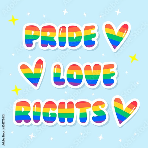 Pride rainbow lettering text writing pattern freedom love heart homo colors flag parade lgbtq flag wins