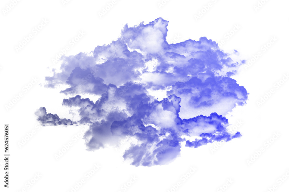 Abstract cloud illuminated with neon light with Isolate background Abstract cloud illuminated with neon light with Isolate background