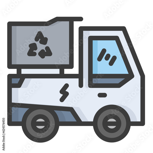 Electric garbage trucks