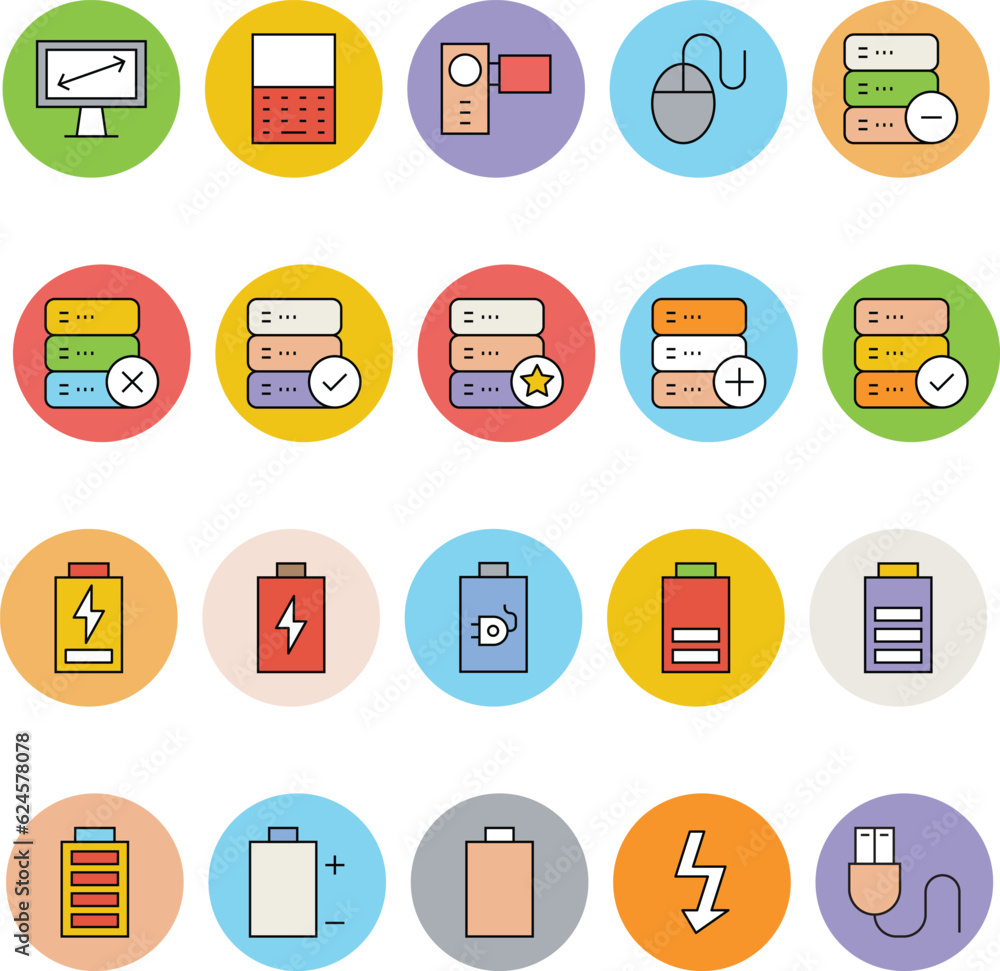 Hardware and Devices Flat Vector Icons
Hardware and Devices Flat Vector Icons