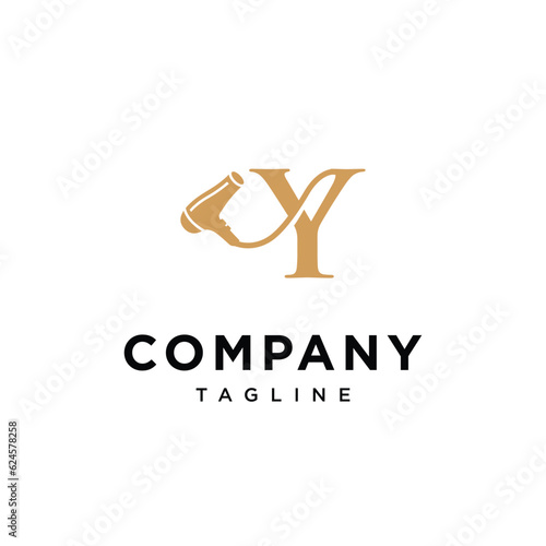 
Letter Y Hair Dryer Salon beauty logo vector icon template.eps