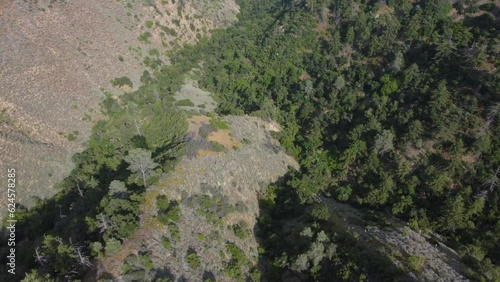 Figueroa Mountain, Los Padres National Forest, Santa Barbara County, Aerial View photo