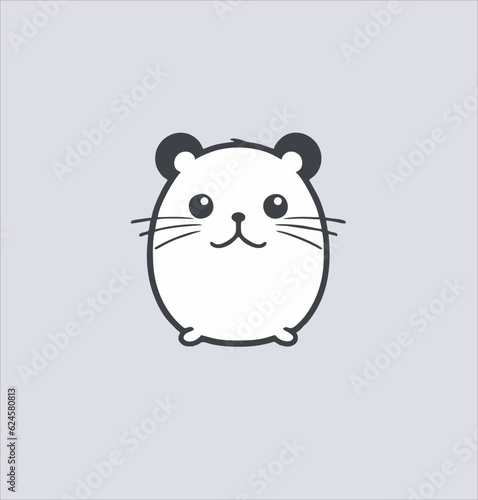 Hamster vector illustration design. cartoon cute hamster animal