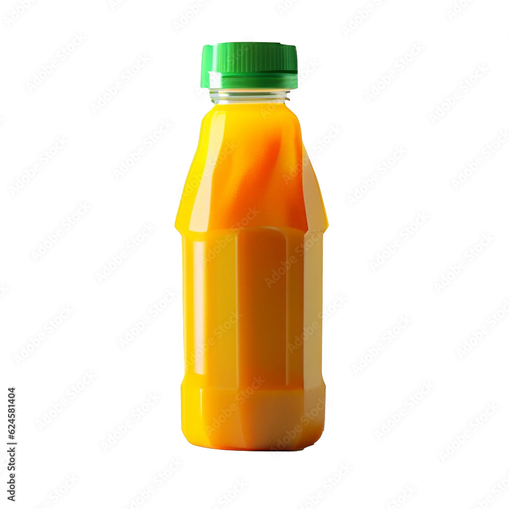 Mango Juice Bottle On Transparent Background Png Ai Generated Mango Juice Bottle On Transparent Background Png Ai Generated