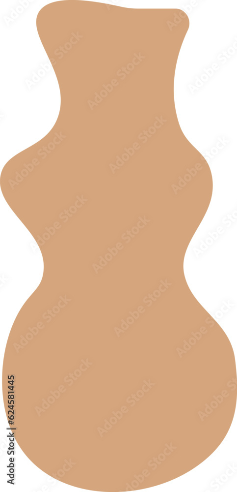Pottery shape abstract vector element Pottery shape abstract vector element