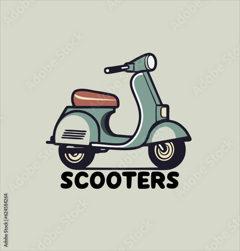 scooter motor vector Illustration design.
