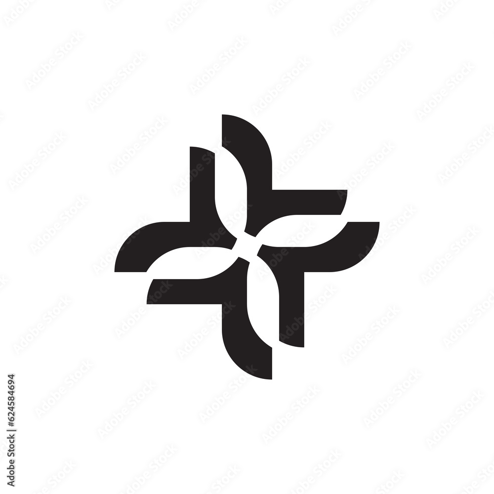 Simple FLower logo design vector Simple FLower logo design vector
