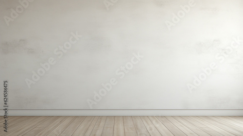 Empty room with wall textured and wooden floor