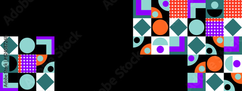 Vector abstract graphic presentation design mosaic pattern wallpaper background web template.