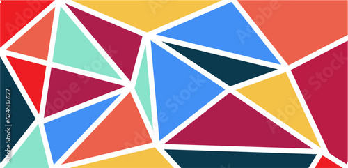 Triangular Tape Elegance Abstract Paintings Infused with Vibrant Colors For Background and Wallpaper
