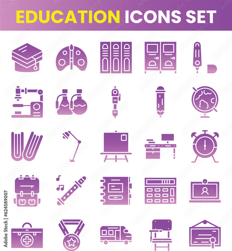 Collection of vector line icons of education. Natural and mathematical science, additional education, tutorship, freelance by Rasamastudio Collection of vector line icons of education. Natural and mathematical science, additional education, tutorship, freelance by Rasamastudio