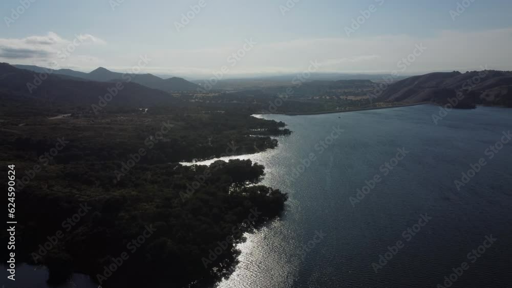 Aerial View of Lake Cachuma, Santa Ynez Valley, Santa Barbara County