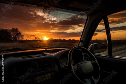 Driving into the Sunset. Generative AI © piai