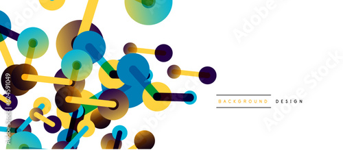 Network concept abstract background. Dots connection. Big data idea. Business template for wallpaper, banner, background or landing