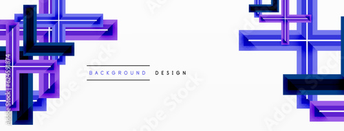 Cross line background minimal geometric template. Design for wallpaper, banner, background, landing page, wall art, invitation, prints, posters