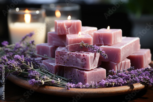 Crafted Elegance  Exploring the Wonder and Delicacy of Handcrafted Artisan Soaps. Generative AI